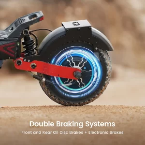 iScooter iX8 Elektroroller 12" Reifen Dual 1200W Motoren 48V 20AH Batterie