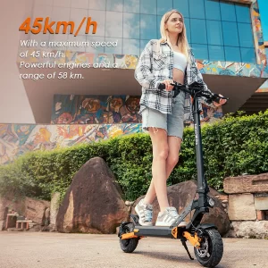 KuKirin G2 Pro Electric Scooter mit Sitz 9'' Reifen 600W 48V 15Ah Batterie