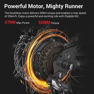 Eleglide Mopride 2 Elektrisches Mountainbike 250W Motor 36V 15Ah Batterie