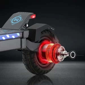 YUME HAWK Elektroroller 10" Reifen Dual 1200W Motoren 60V 22,5Ah Batterie