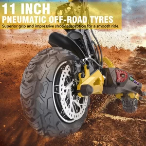 iENYRID ES60 Elektroroller 11" Reifen Dual 1200W Motoren 48V 23AH Batterie