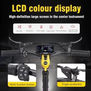 iENYRID ES60 Elektroroller 11" Reifen Dual 1200W Motoren 48V 23AH Batterie