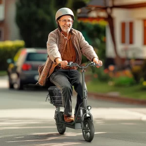 iScooter i12 Elektroroller mit Korb, 12-Zoll-Reifen, 500 W, 36 V, 7,5 Ah Batterie