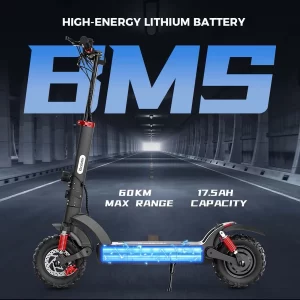 iScooter iX6 Elektroroller 11" Reifen 1000W Motor 48V 17,5Ah Batterie